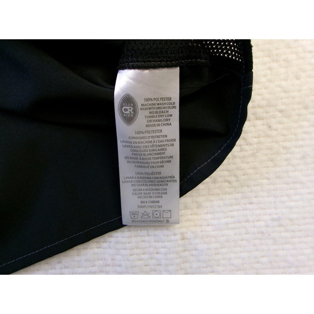 Club Ride Swiftwick Mens XXL Black Short Sleeve Cycling Jersey Snap Shirt - Picture 5 of 6